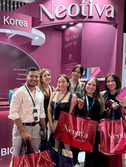 Photo by @neotiva.global on October 29, 2026. May be an image of one or more people, makeup, hand cream and text.